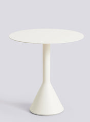 Palissade Cone Table Round 70, Cream White - HAY