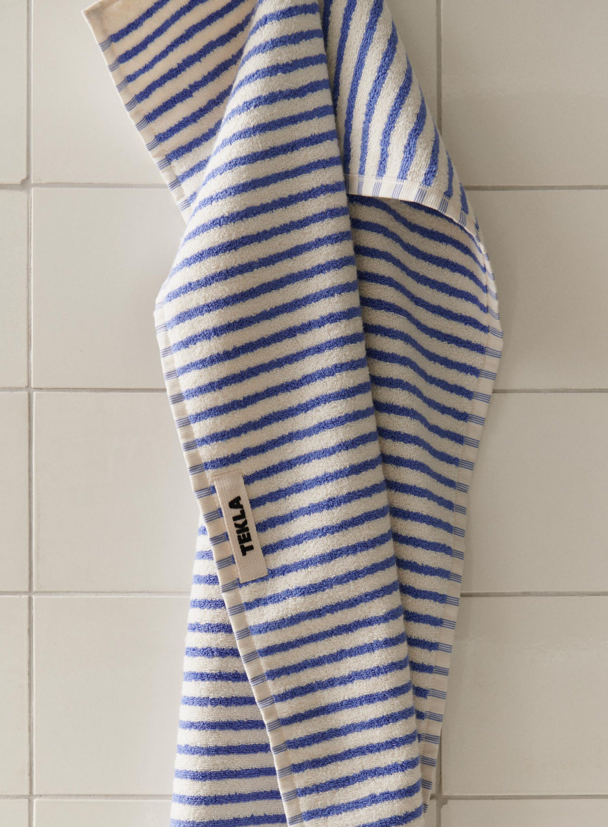 Bath Towel, Coastal Blue Stripes - Tekla