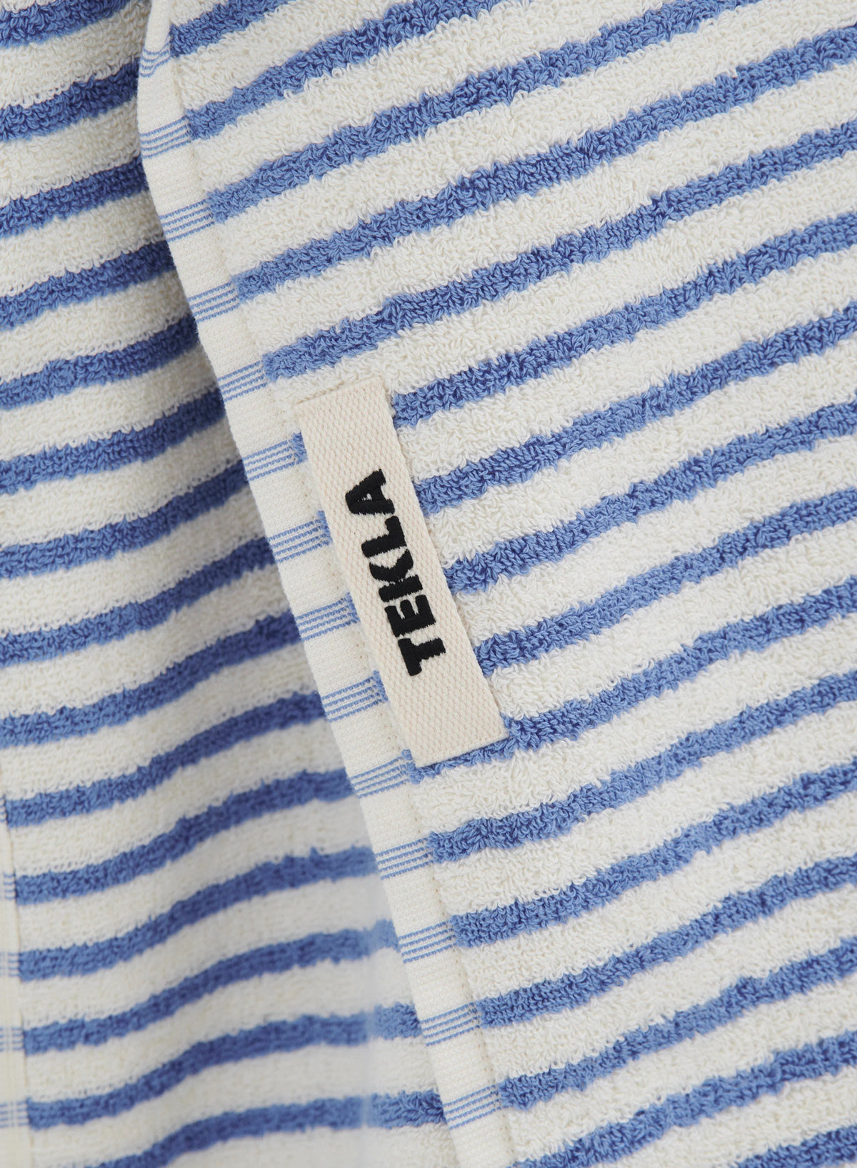 Bath Towel, Coastal Blue Stripes - Tekla