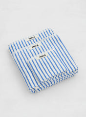 Bath Towel, Coastal Blue Stripes - Tekla