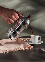 Espresso koffiezetapparaat Pulcina, 3 kopjes, Rood - ALESSI
