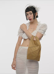 The New Shopping Bag Camel Small
