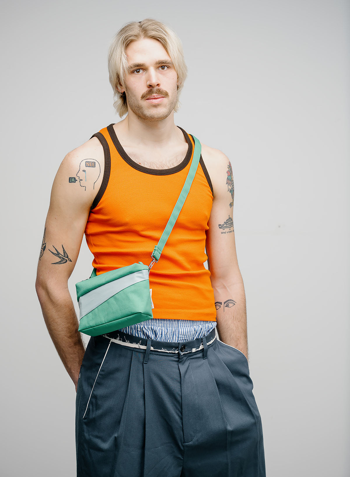 The New Bum Bag Holly Green & Surf Spray Small