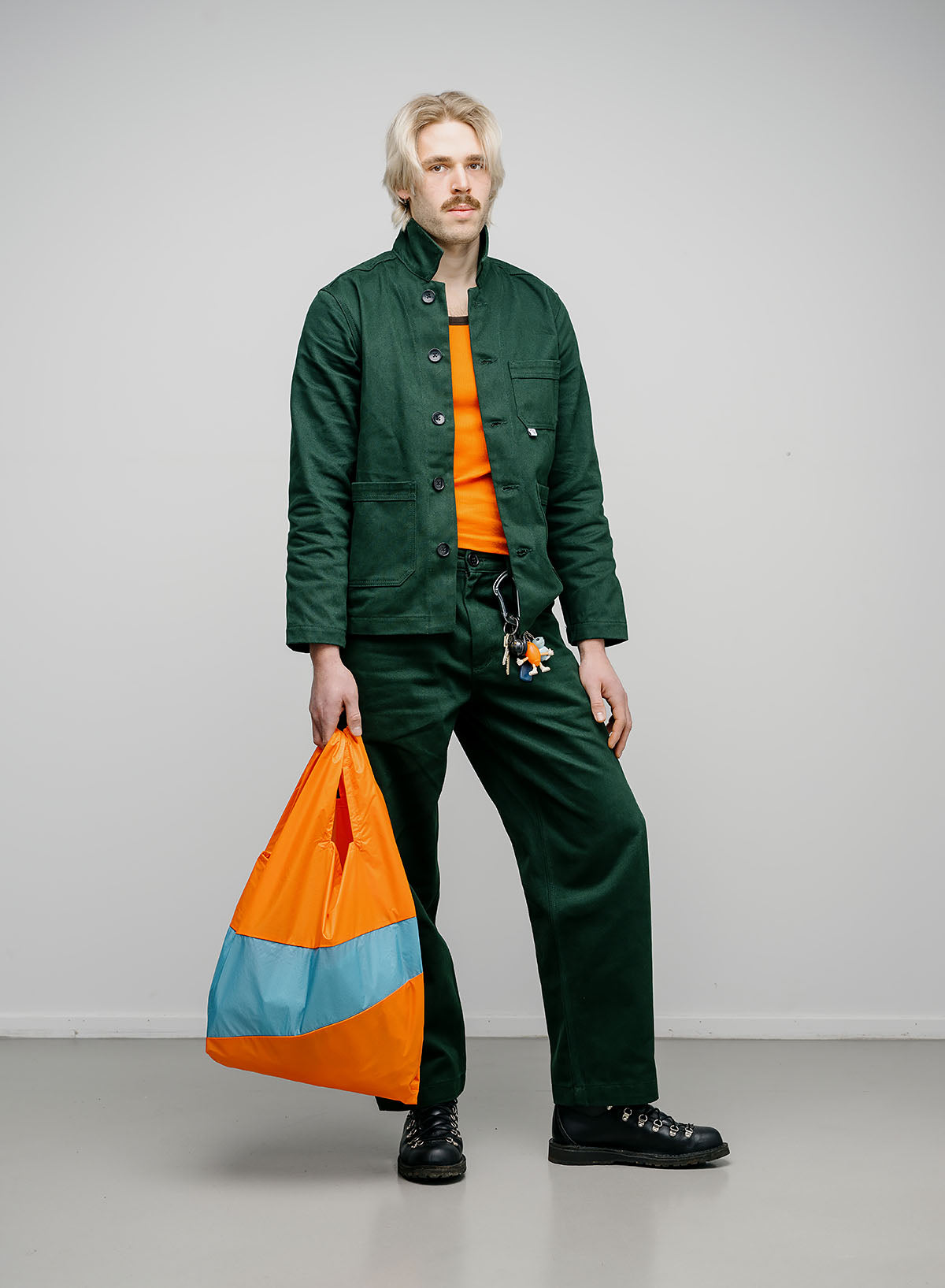 The New Shopping Bag Orange & Ocean Large