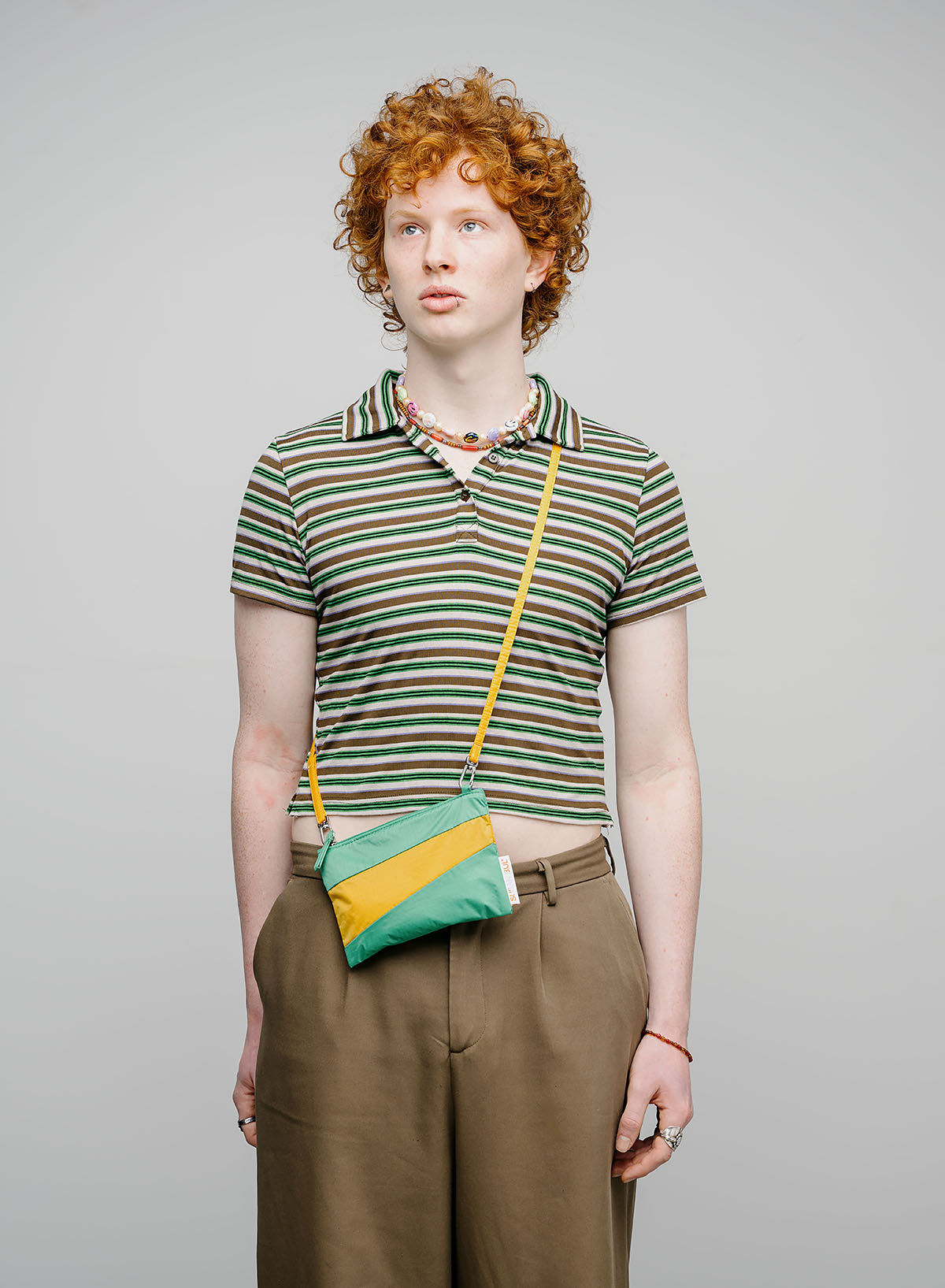 The New Pouch Holly Green & Calendula Small