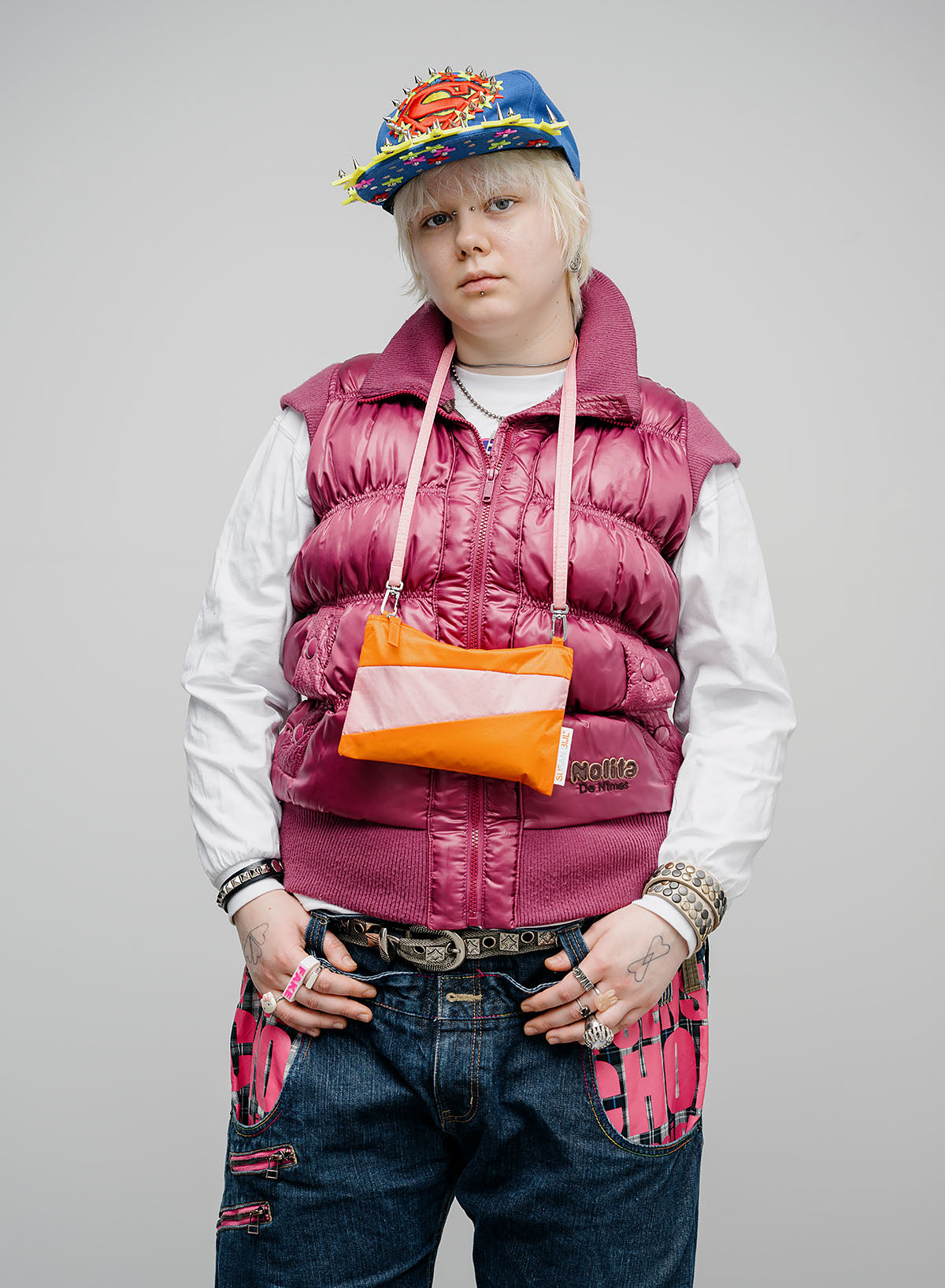 The New Pouch Orange & Pink Panther Small