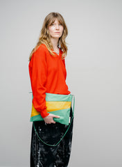 The New Pouch Holly Green & Calendula Large