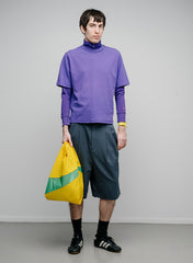 The New Shopping Bag Sunflower & Holly Green Medium