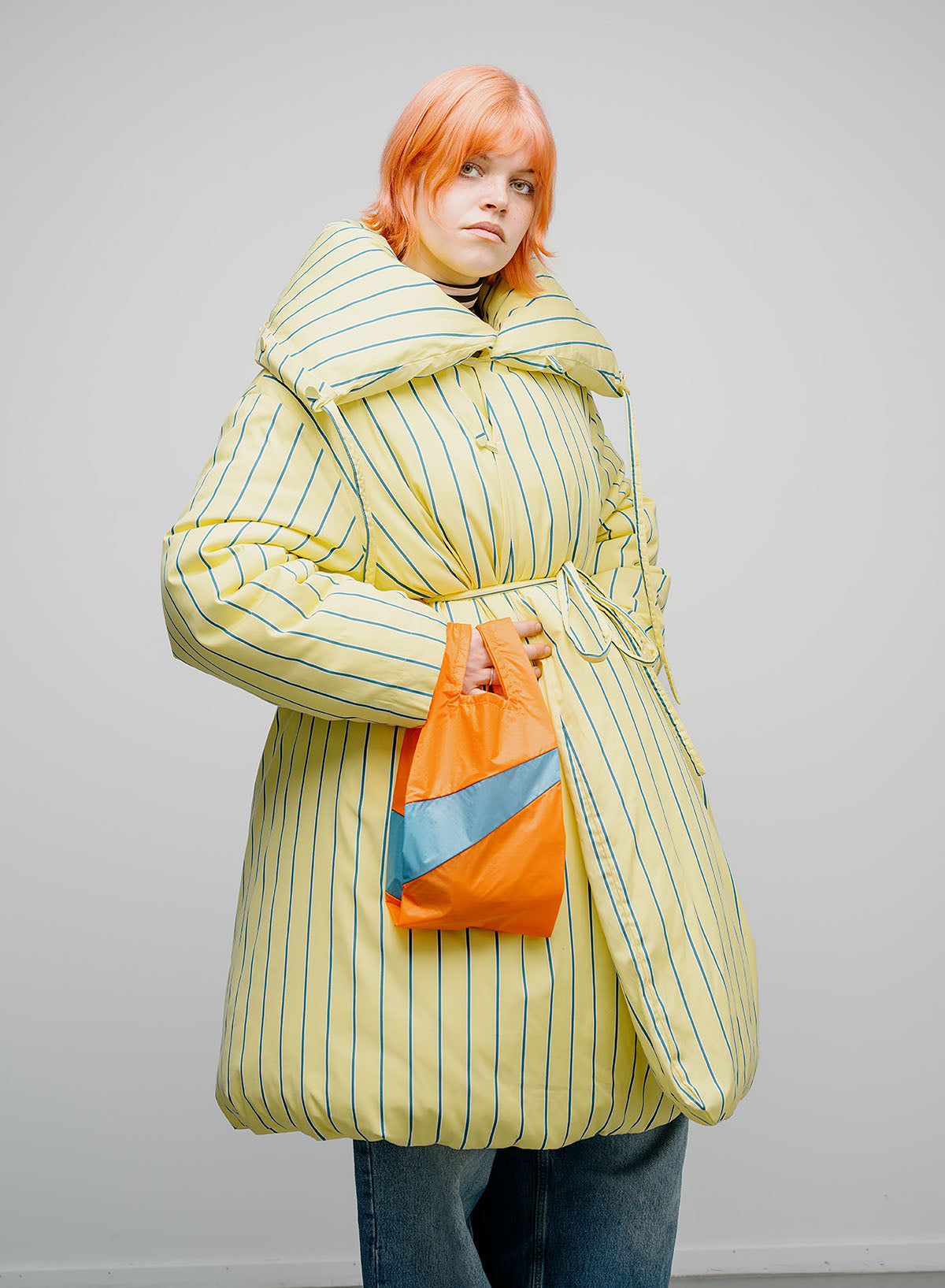 The New Shopping Bag Orange & Ocean Small