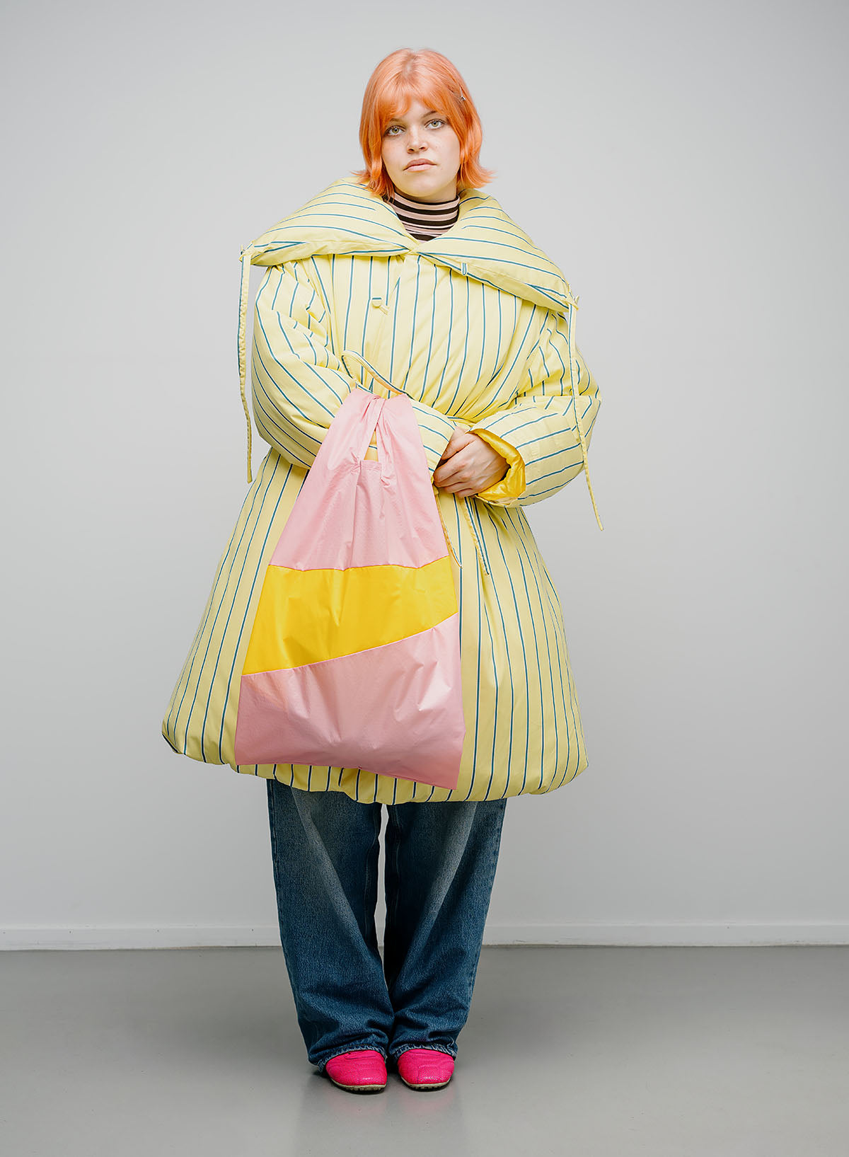 The New Shopping Bag Pink Panther & Sunflower Large