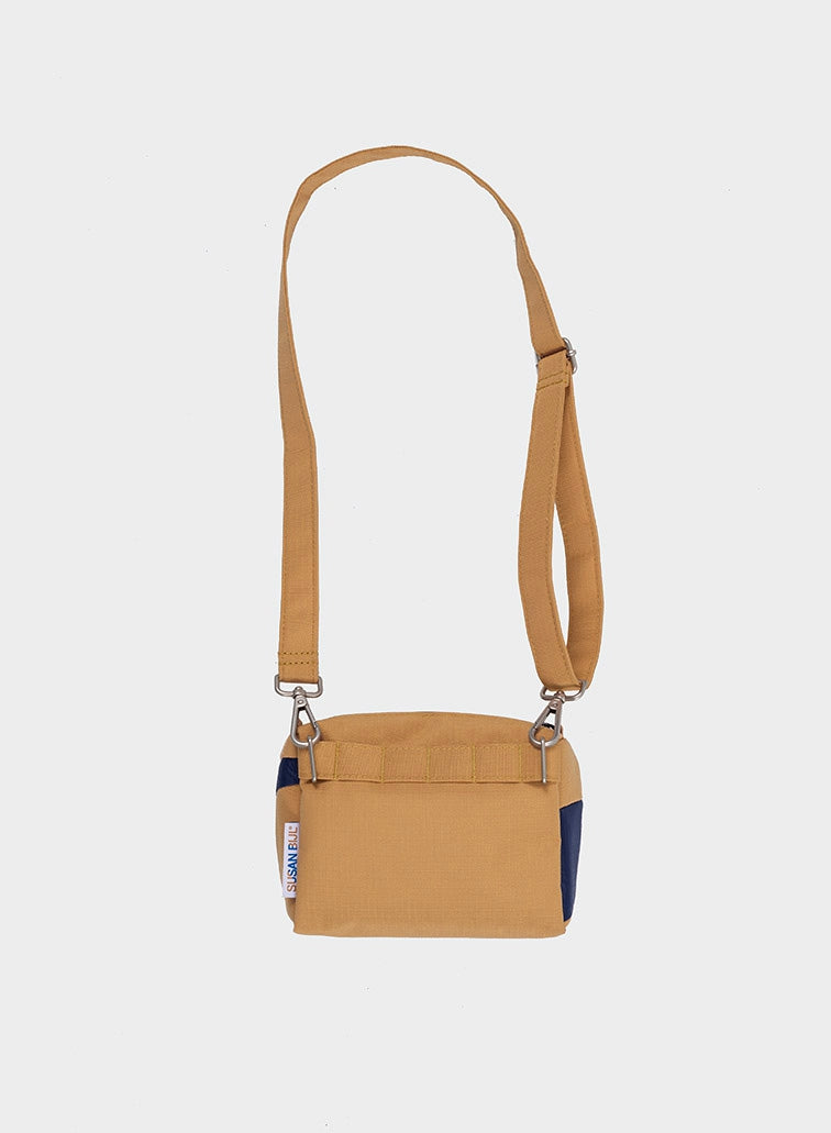 The New Bum Bag Camel & Navy Small