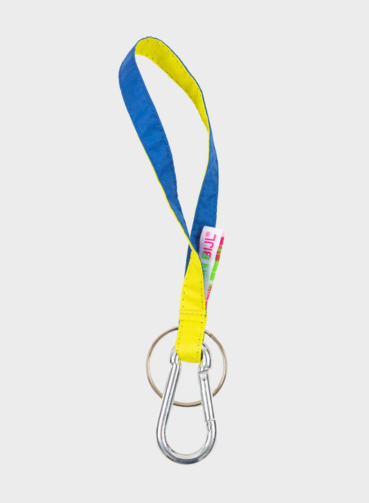 The New Keychain Fluo Yellow & Blue