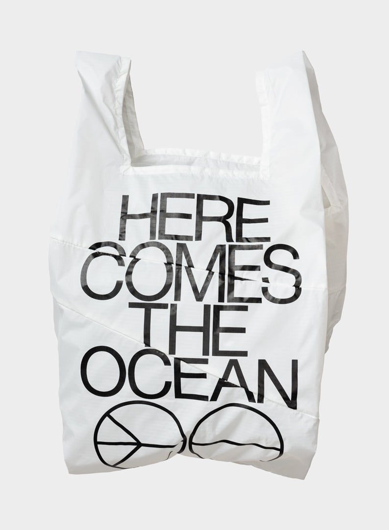 The New Shopping Bag Ocean White Large