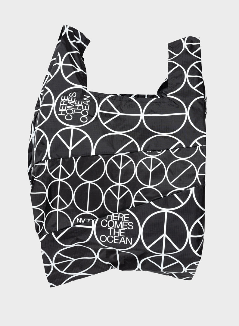 The New Shopping Bag Peace Black Large