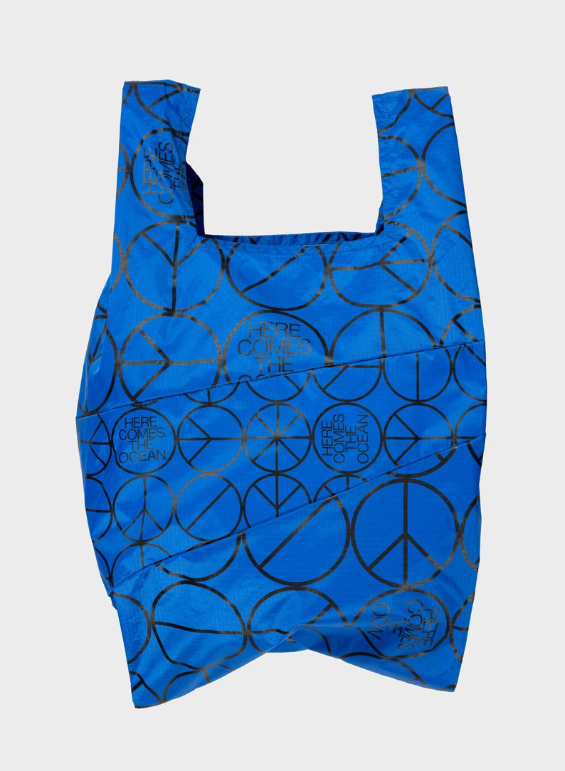 The New Shopping Bag Peace Blue Large