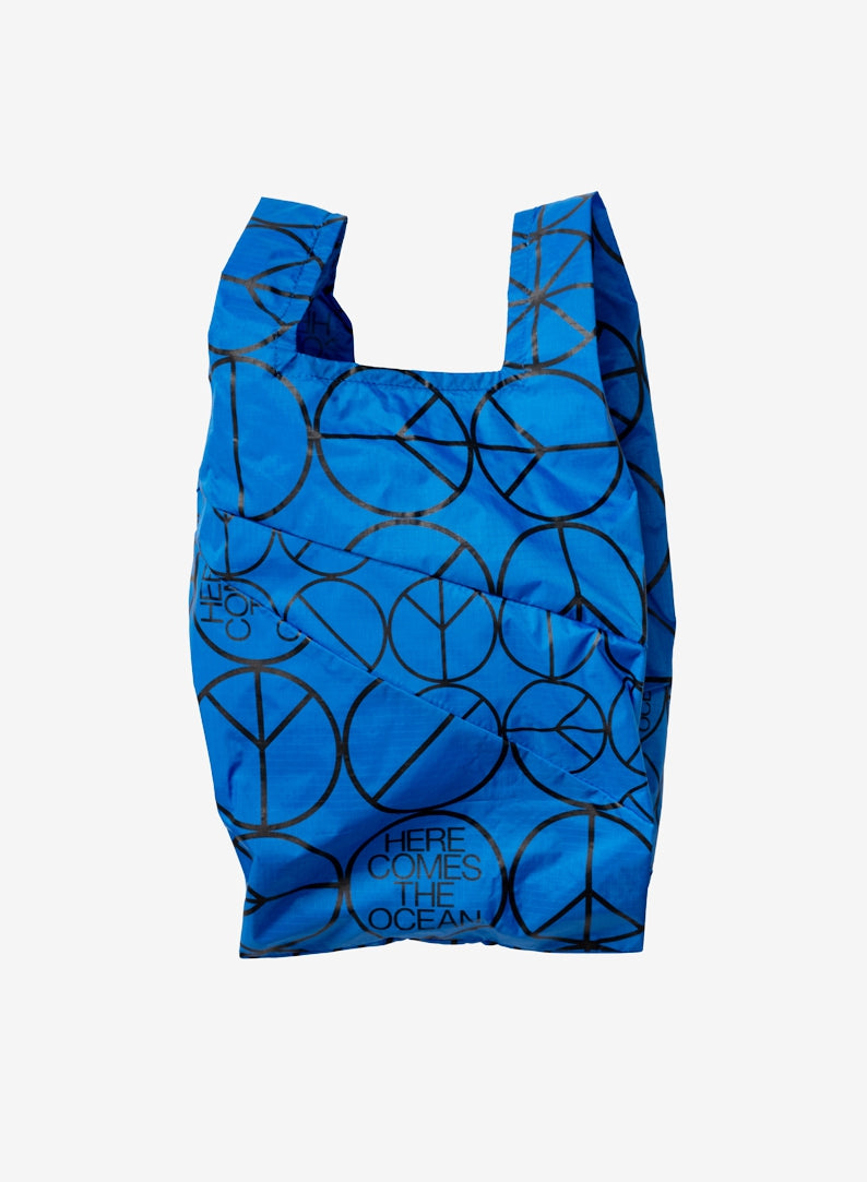 The New Shopping Bag Peace Blue Medium