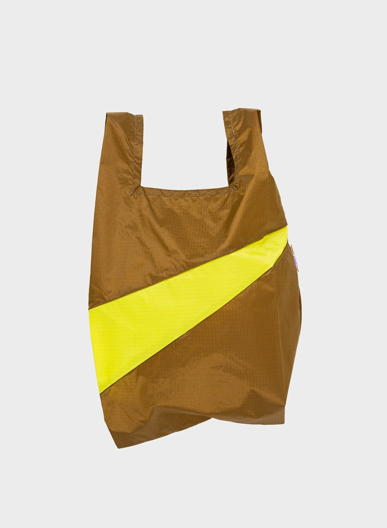 The New Shopping Bag Make & Fluo Yellow Medium