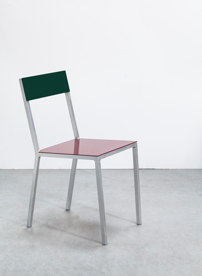 Alu Chair, Bordeaux Seat, Candy Green Back - Muller Van Severen