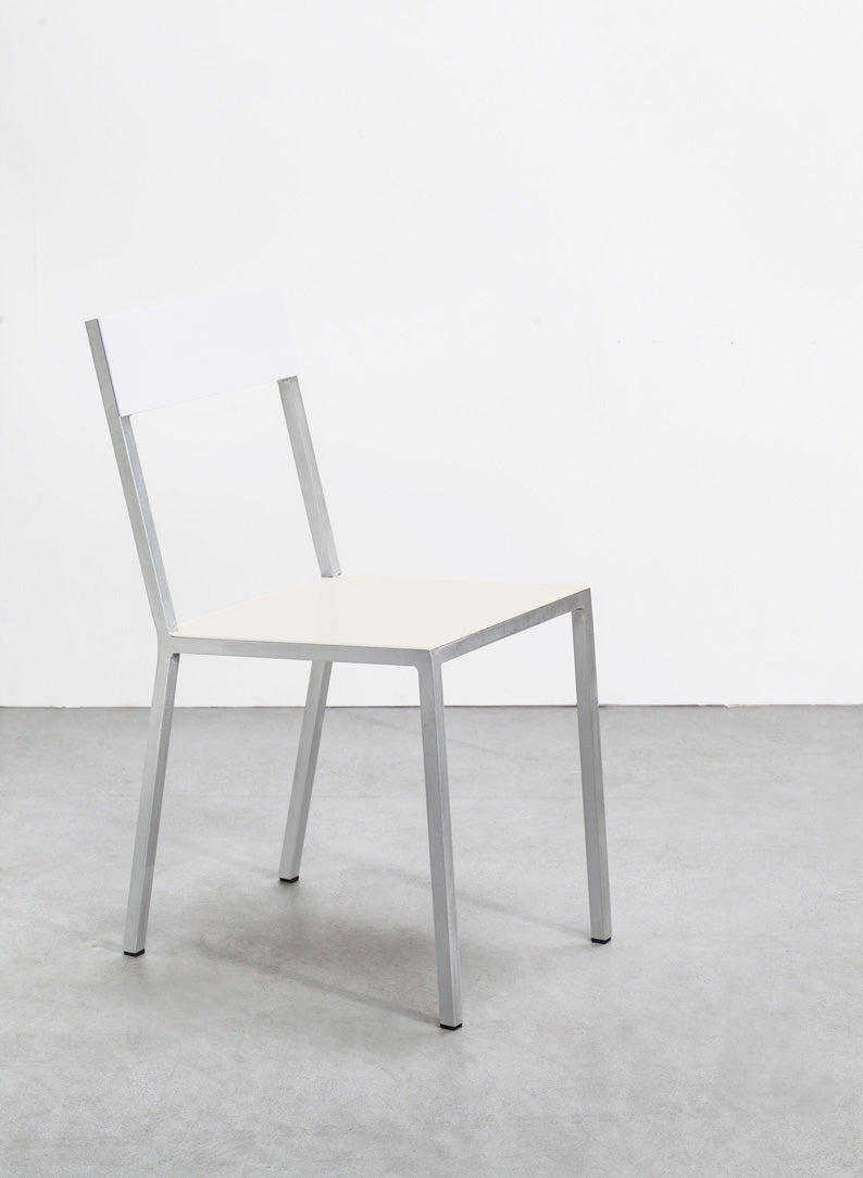 Alu Chair, Ivory Seat, White Back