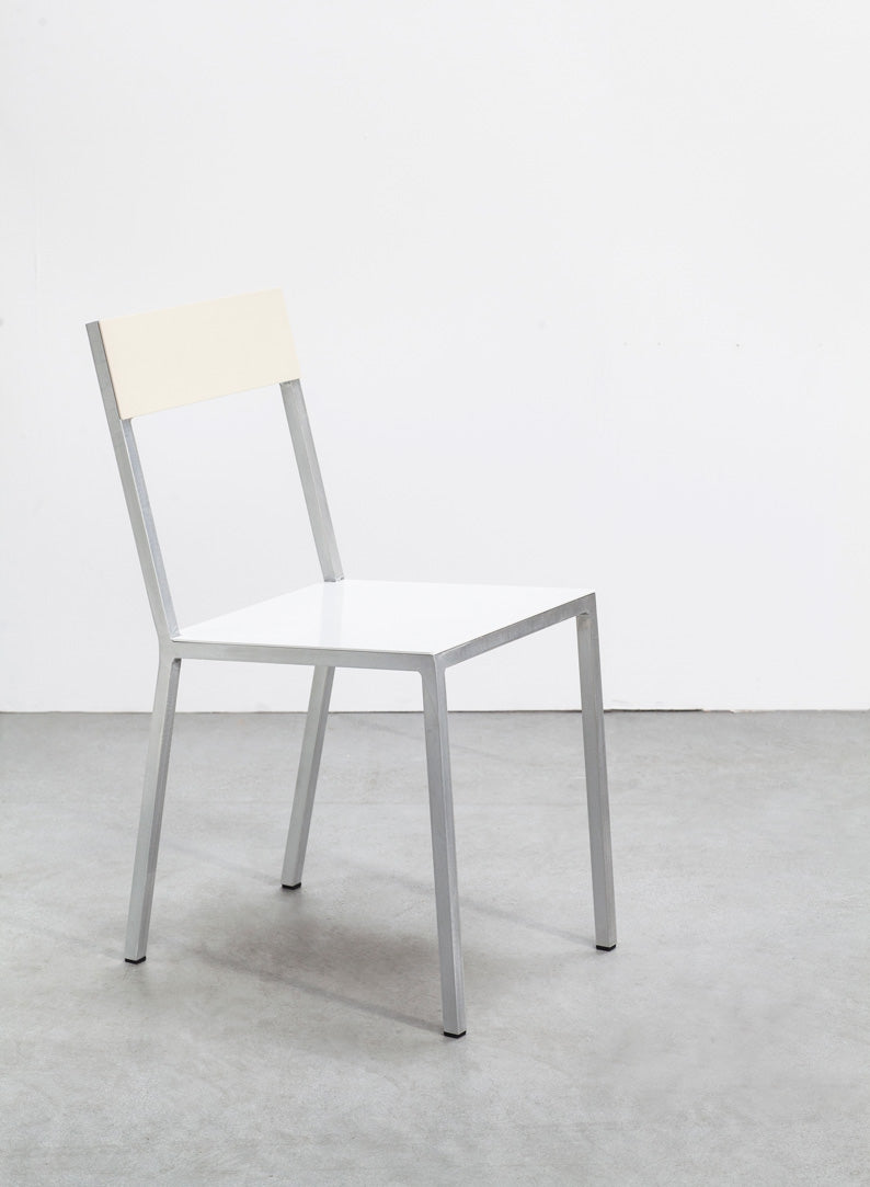 Alu Chair, White Seat, Ivory Back