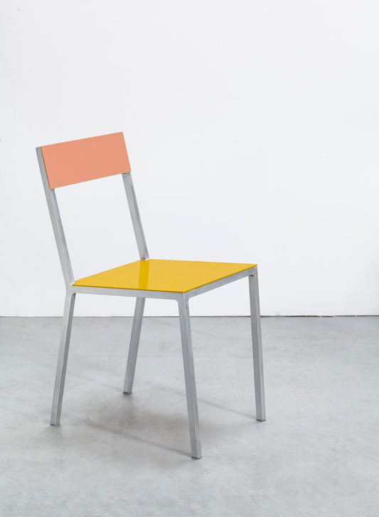 Alu Chair, Yellow Seat, Pink Back - Muller van Severen